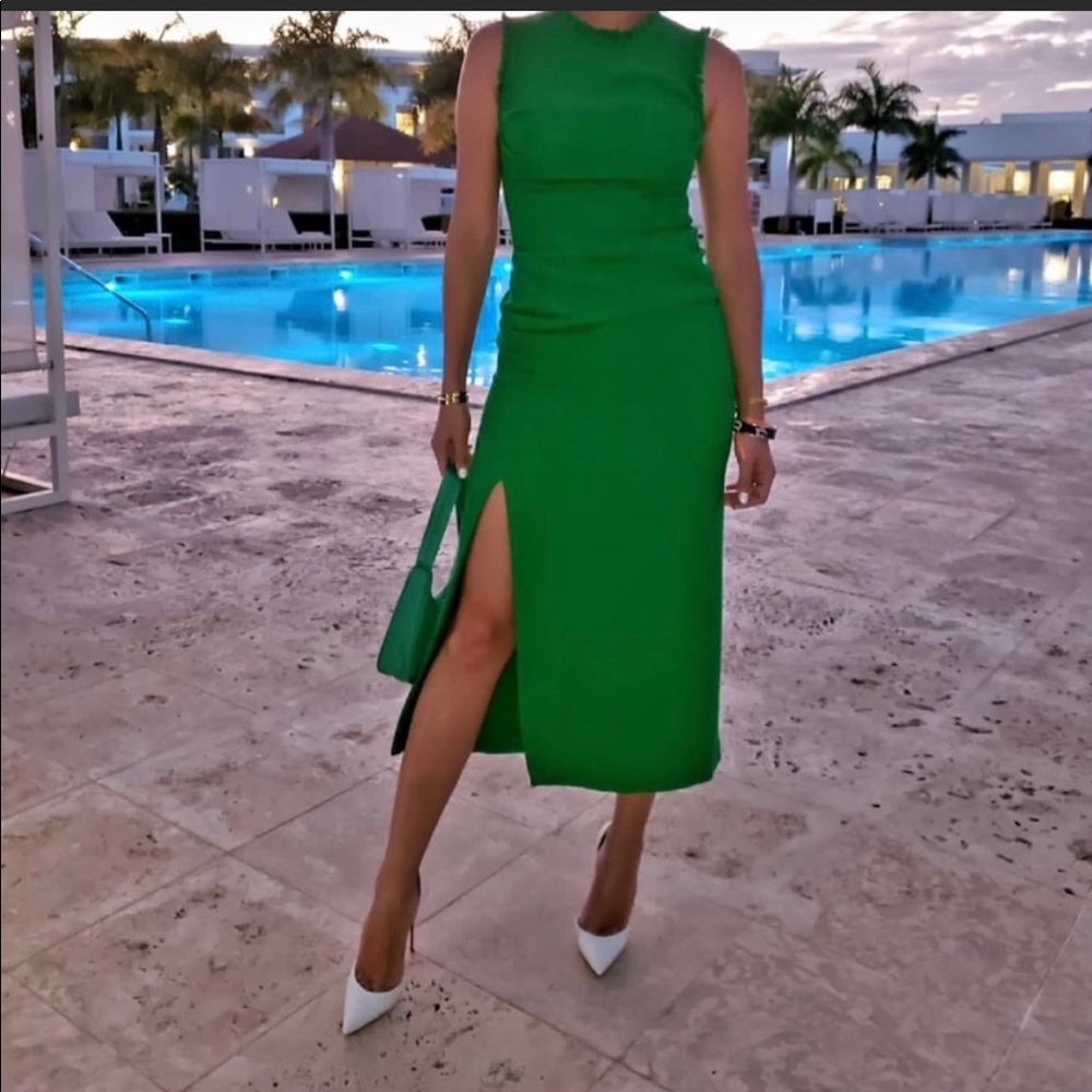 Zara textured weave dress